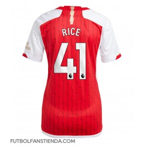 Arsenal Declan Rice #41 Primera Equipación Mujer 2023-24 Manga Corta